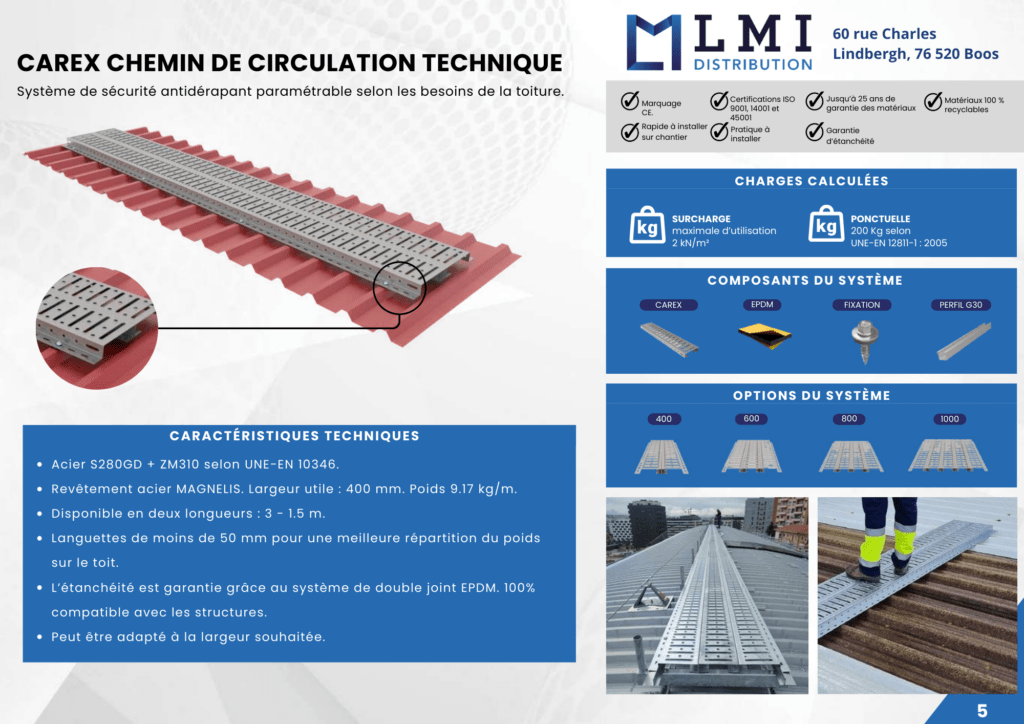 LMI - CHEMIN-DE-CIRCULATION.-TECHNIQUE EN TOITURE